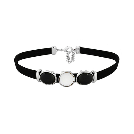 Чокер Possebon Mother Mosaic/Black Agate/Tiger Eye B0207.1.4.15 BW/S