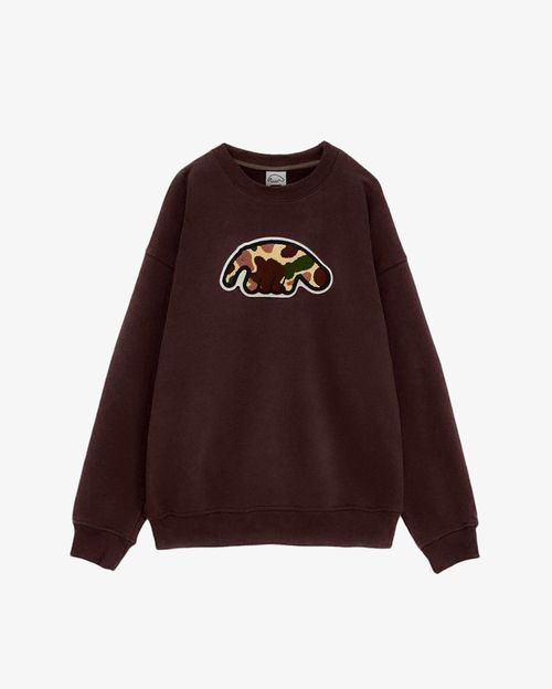 Толстовка Anteater Crewneck CamoLogo коричневая