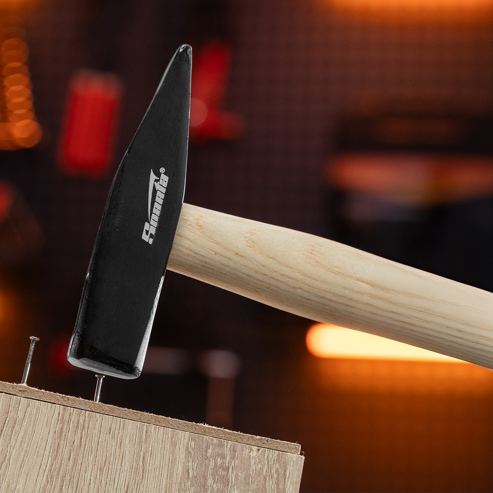 Молоток слесарный, 300 г, квадратный боек, деревянная рукоятка// Sparta