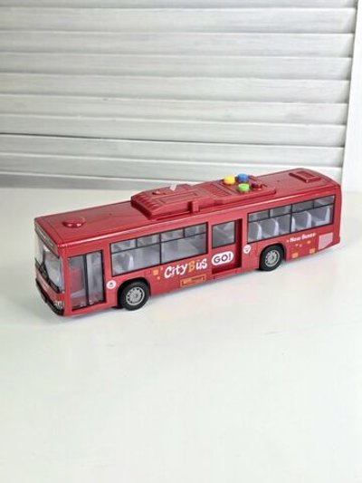Игровая машинка Автобус со светом и звуком красный (202388598-1)