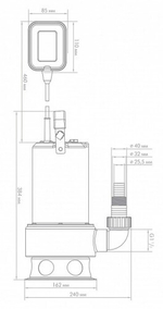 Насос дренажный ДЖИЛЕКС ФЕКАЛЬНИК 260/10 Н 5306