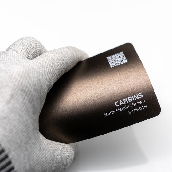 Веер образцов виниловой цветной пленки Carbins