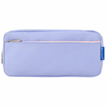 Пенал мягкий BRAUBERG PASTEL 2 отделения светло-синий 21х9 5х5 см (3 штуки в упаковке)