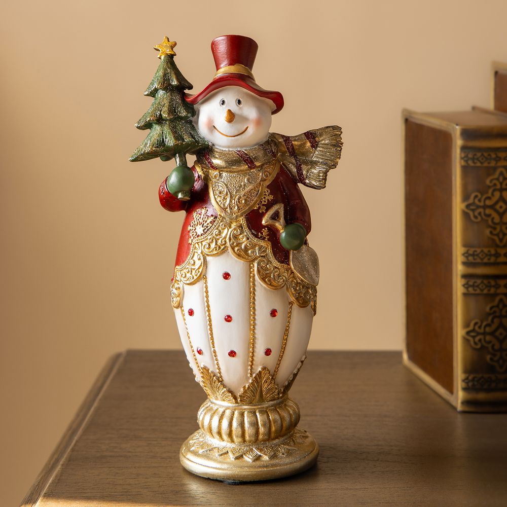 ФИГУРКА "СНЕГОВИК" 10,5*8*23 СМ