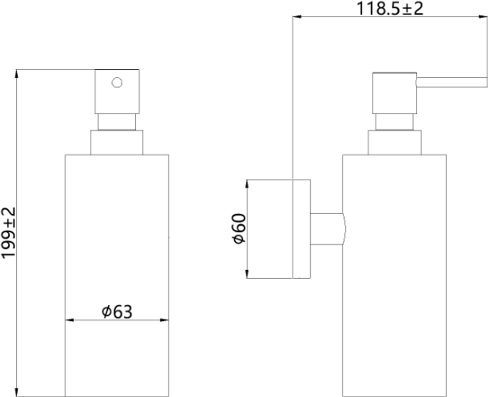 Дозатор для жидкого мыла STWORKI Киркенес S45320CR настенный, хром