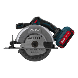 Бесщеточная аккумуляторная циркулярная пила ALTECO CCS 20-165 Li BL
