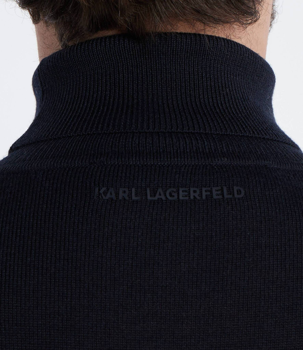 Хлопковый гольф Karl Lagerfeld - темно-синий(655058 534399)