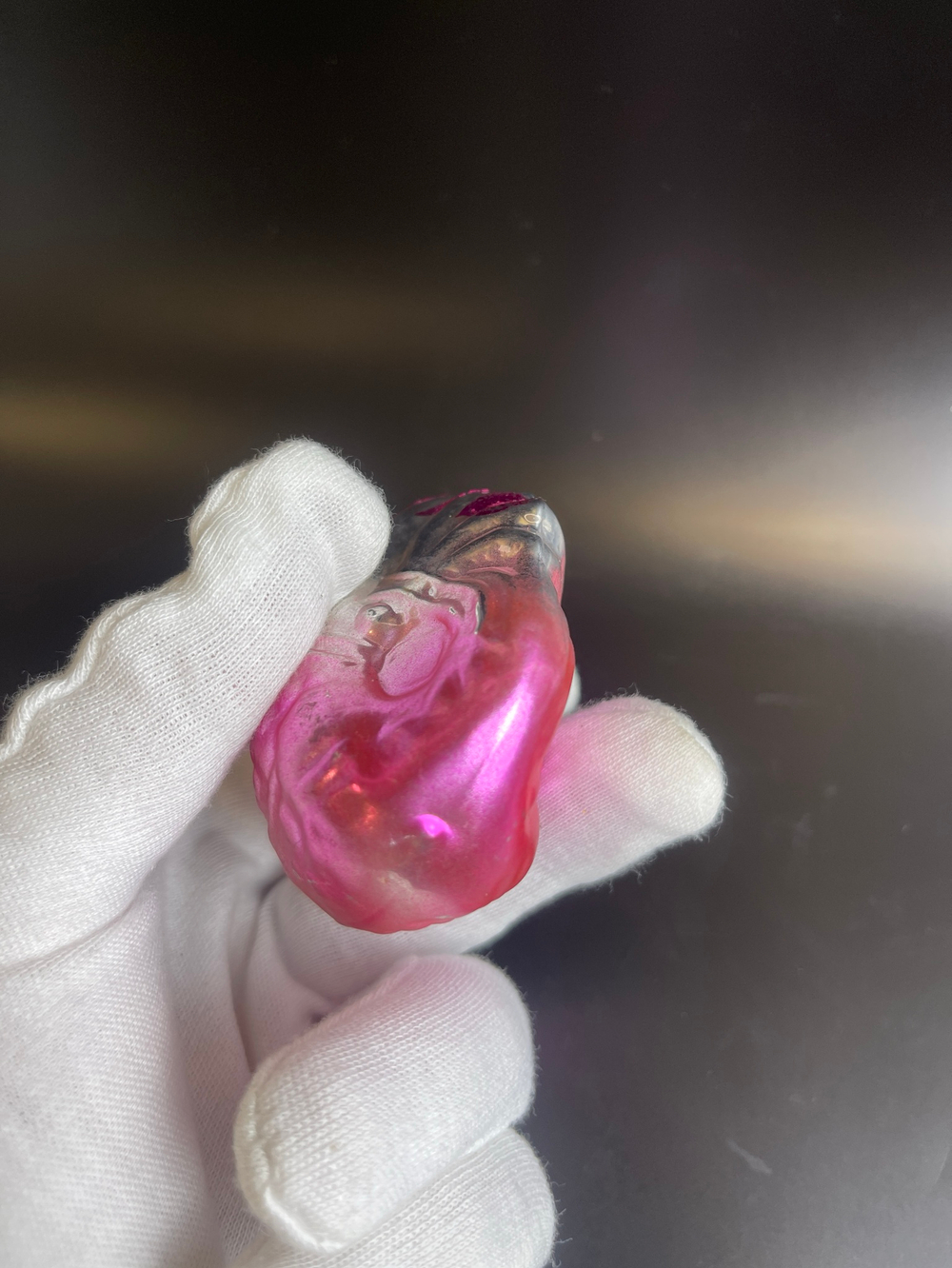 Ёлочная игрушка "Змей Горыныч" стекло, трехглавый дракон, сказка, СССР 1960-1990 гг