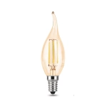 Лампа Gauss LED Filament Свеча на ветру 5W E14 400 lm  2700K  Golden 104801005