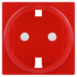 Накладка для розетки ЭРА Серия 12 12-6301-23 на 12-2101, 12-2102, 14-2101, 14-2102 сменная, красный