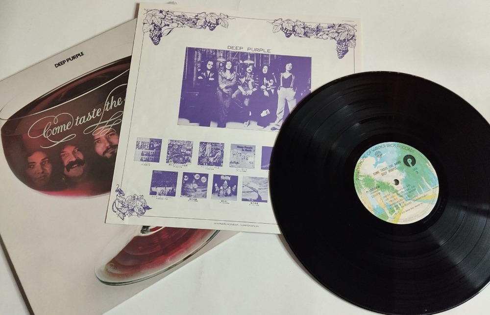 Винтажная виниловая пластинка LP Deep Purple Come Taste The Band (Japan 1975) (No Obi) (EX)