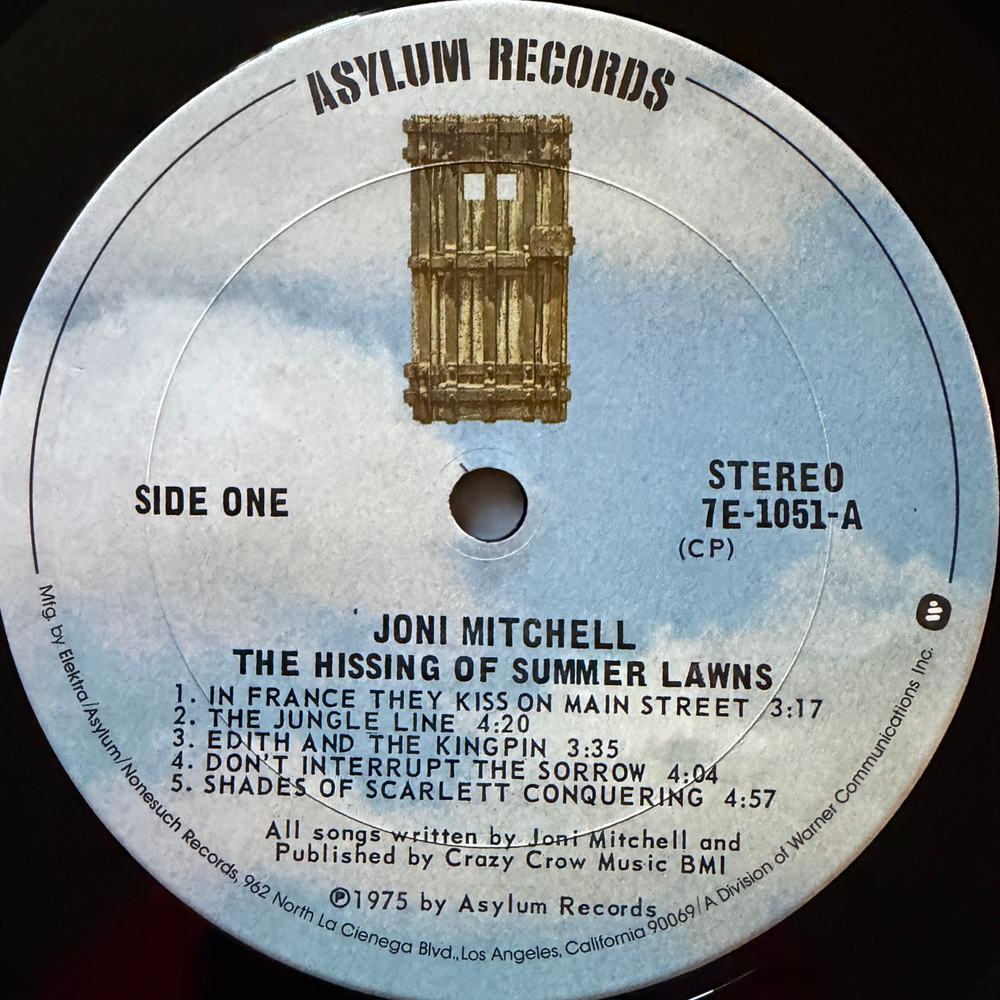 Joni Mitchell ‎– The Hissing Of Summer Lawns (США 1975г.) Т