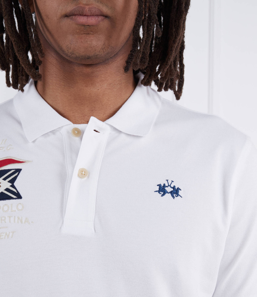 Поло La Martina - белый(VMP330 PK001)