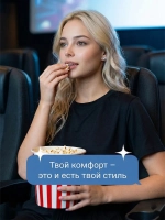 Футболка для парикмахеров с U-образным вырезом
