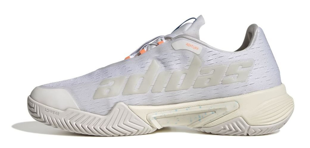 Мужские кроссовки теннисные Adidas Barricade M Parley - cloud white/pulse blue/mint ton