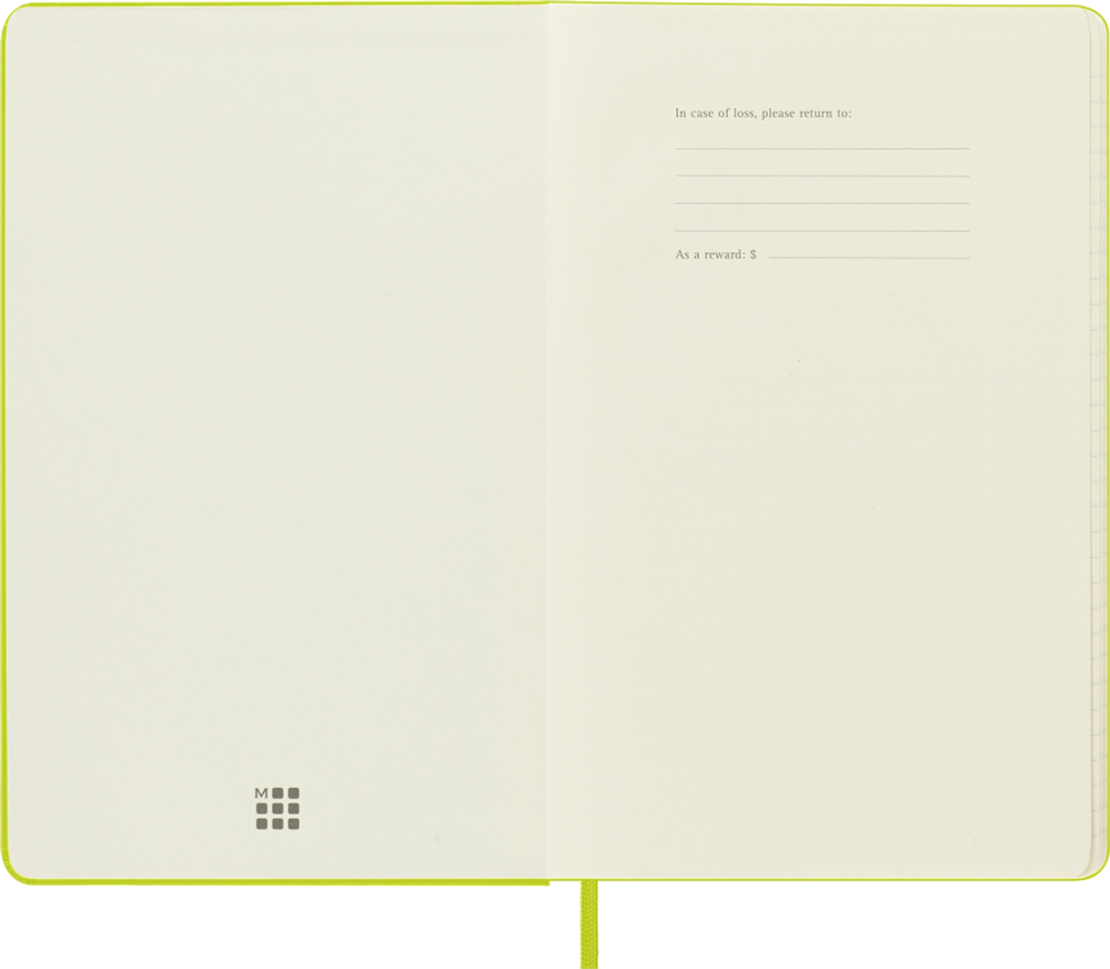 Блокнот в линейку Moleskine Classic (QP060C2) 13х21 см 240стр., твердая обложка, лайм