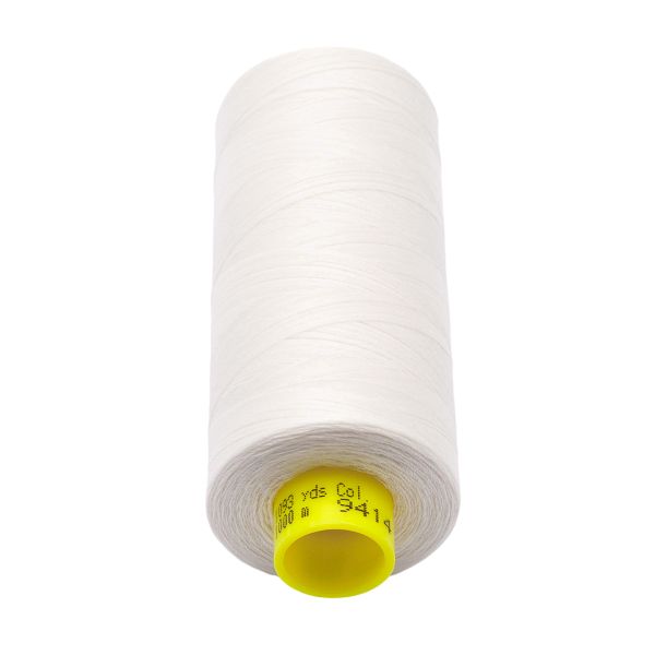 Нитка Gutermann Mara 150 (1000 метров), 1 кат., особо тонкая | _9414 теплый белый