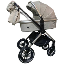 Детская модульная коляска Luxmom 750, автолюлька /выдвижная ручка /цвета