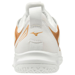 Mizuno Shadow Volleyball Shoes Women"s Low top White/Gold