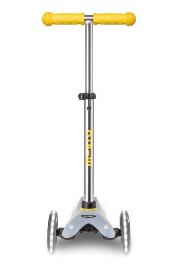 Самокат Mini Micro Deluxe Flux LED неоновый желтый