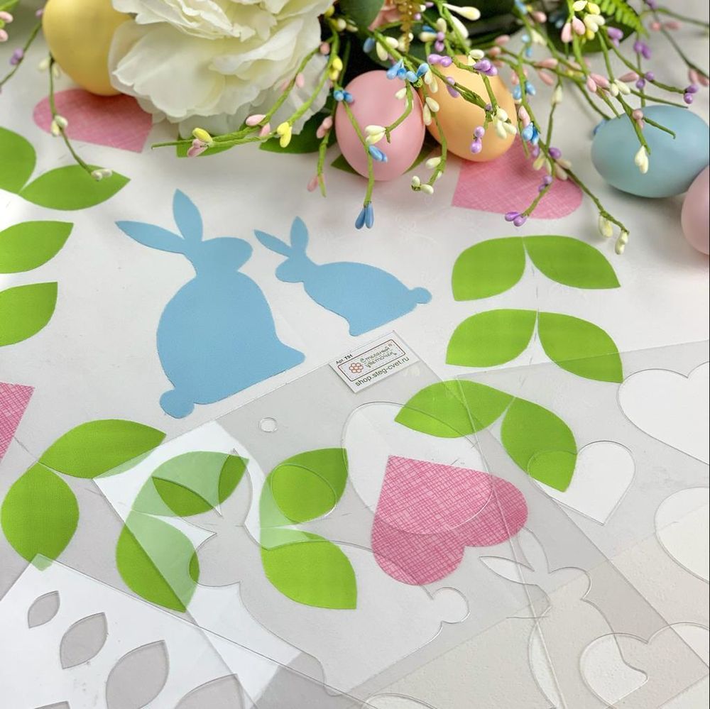 Шаблон для стежки  и аппликации "Пасхальный" (арт. T51)