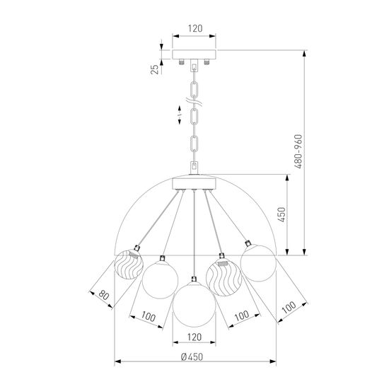 30178 / подвесной светильник / хром Smart