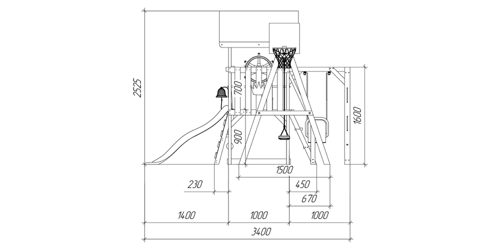Детская площадка Савушка Тусун - 12 (синий)