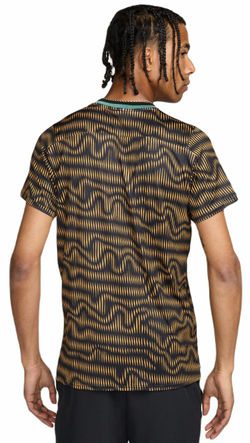 Мужская теннисная футболка Nike Court Advantage Tennis Top - black/bicoastal/white