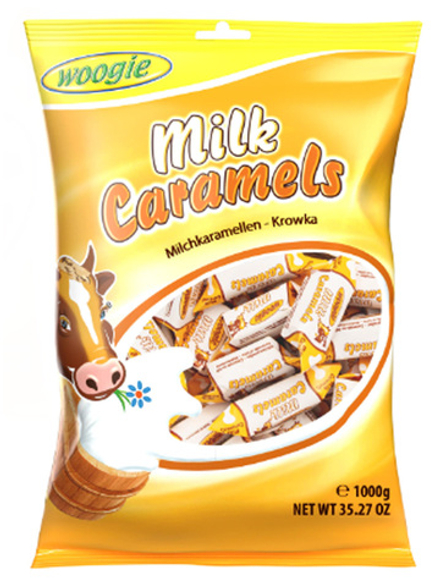 Конфеты молочные "коровьи" WOOGIE Milk Caramels 1 кг