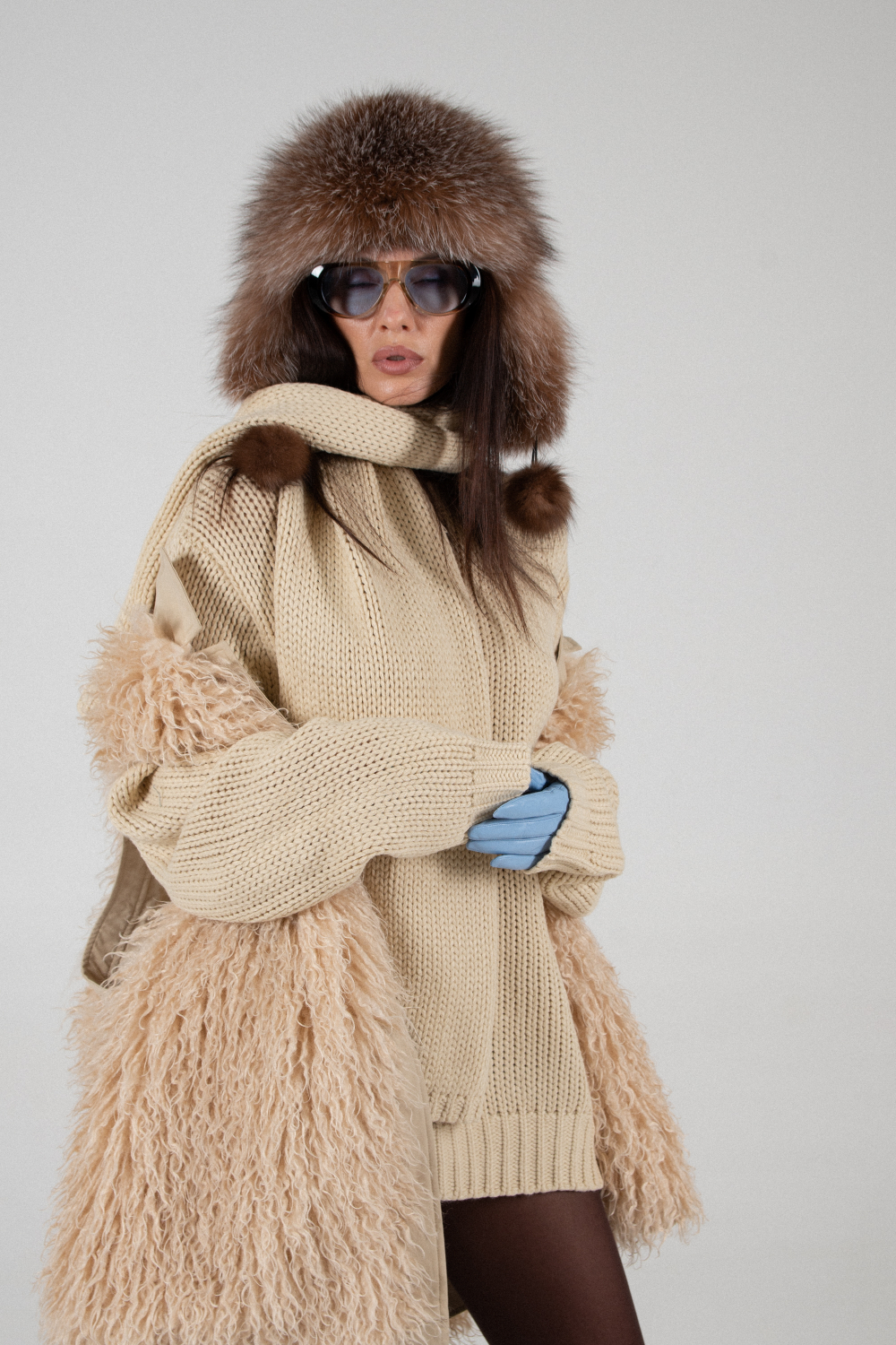 Жилет с мехом RIKKY