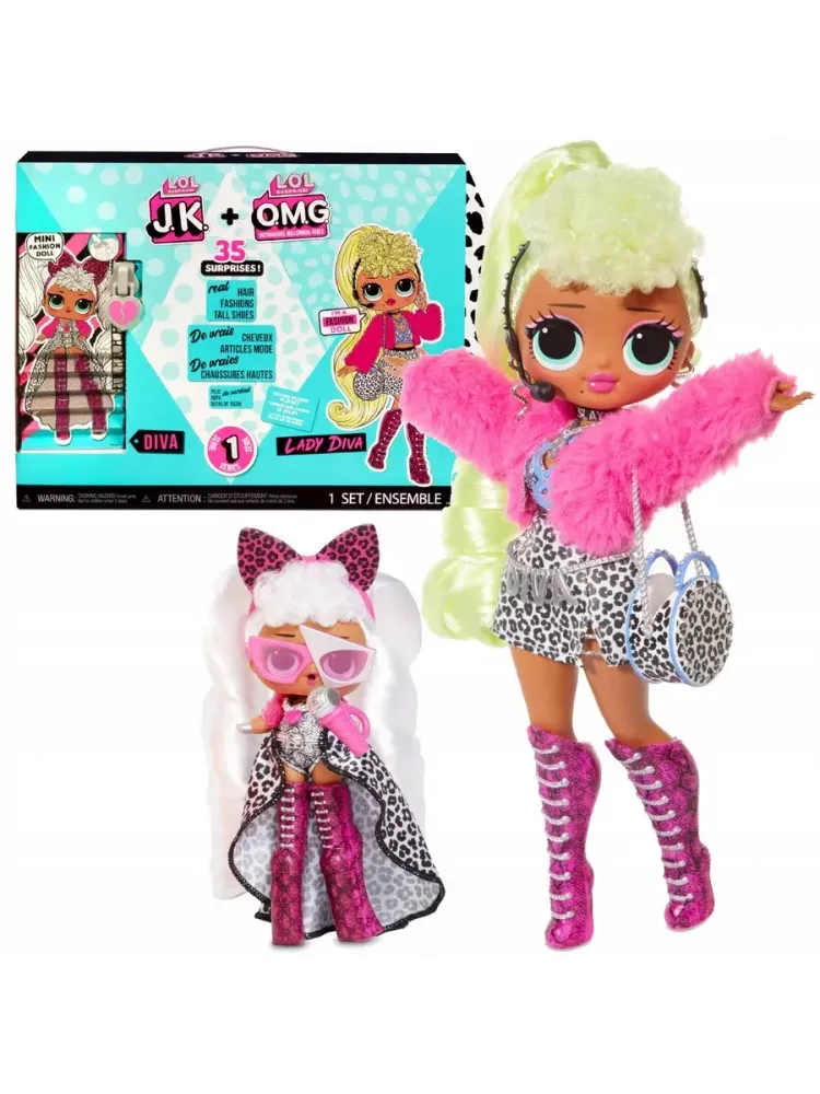 Набор 2 куклы Лол Омг Omg Lady Diva большая Lol JK оригинал