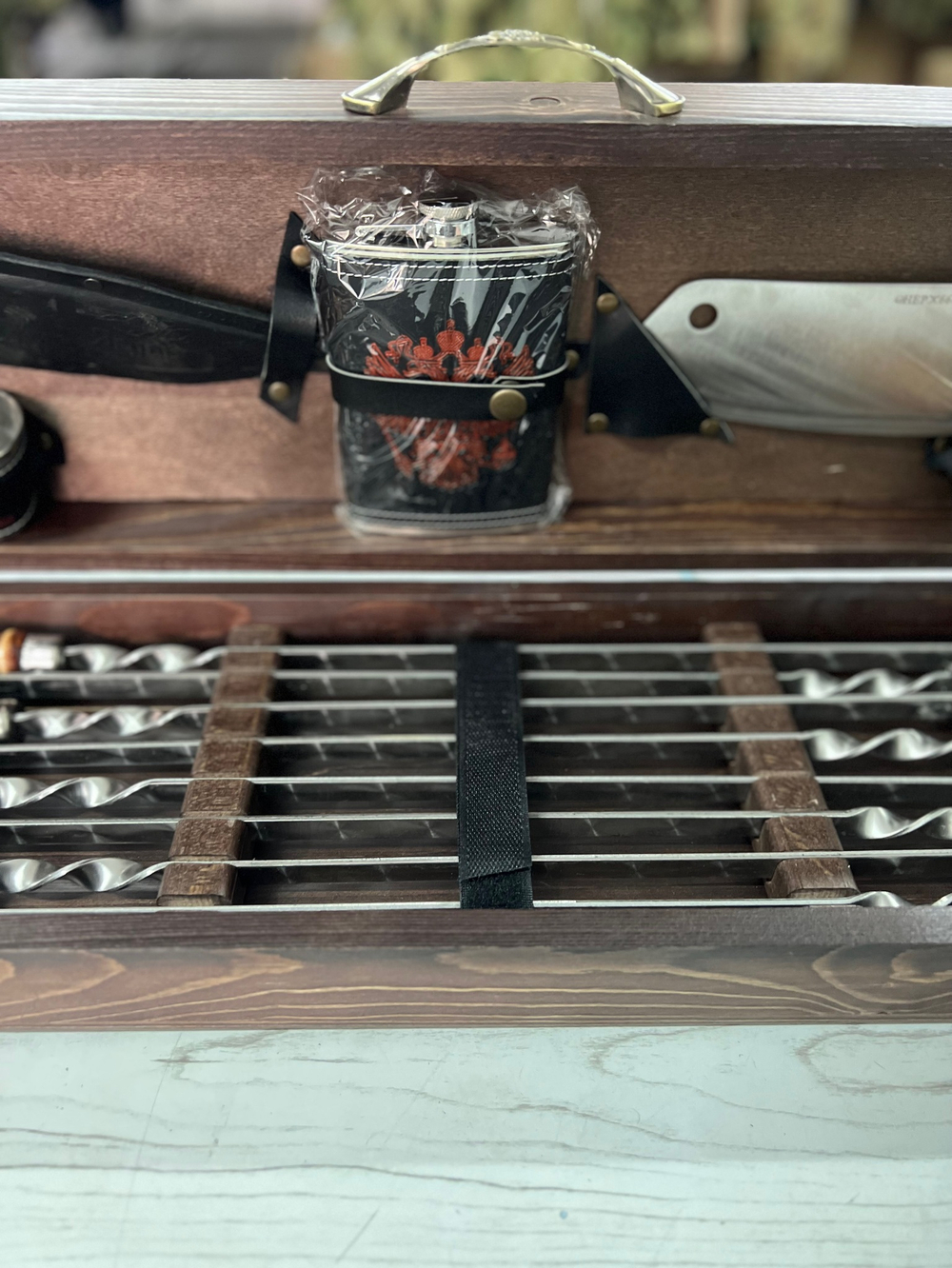 Шашлычный набор деревянный / большой