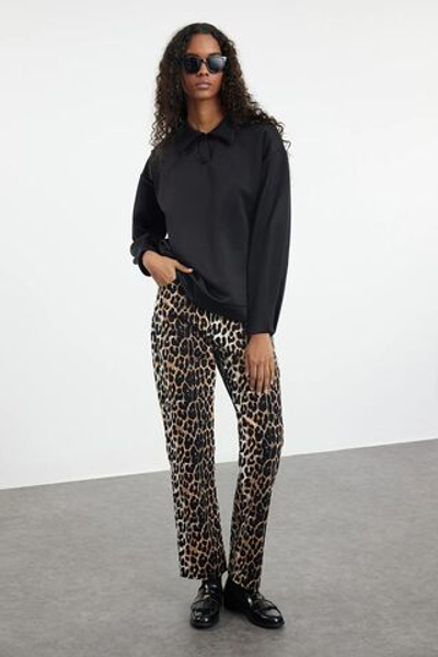 Черная вязаная туника для подводного плавания/подводного плавания большого размера TCTAW25UK00002