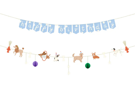Гирлянда Happy Birthday "Собачки" 2,1 м