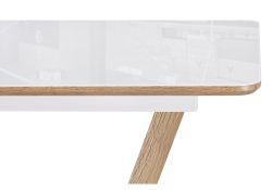 Стол Иматра 140(180)х80х75 белый / дуб вотан