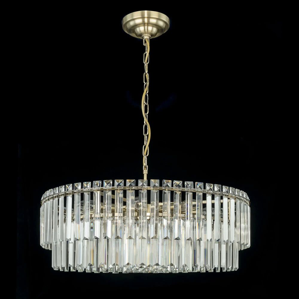 Citilux Фонда CL303223 Люстра хрустальная подвесная Бронза