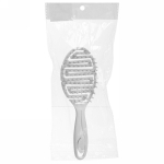 Расчёска массажная «Сosmo style», для бережного расчёсывания мокрых волос, цвет белый, розовый и голубой, 21,8*6,8см