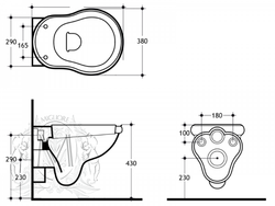 Унитаз подвесной Migliore Bella  ML.BLL-25.140.BI
