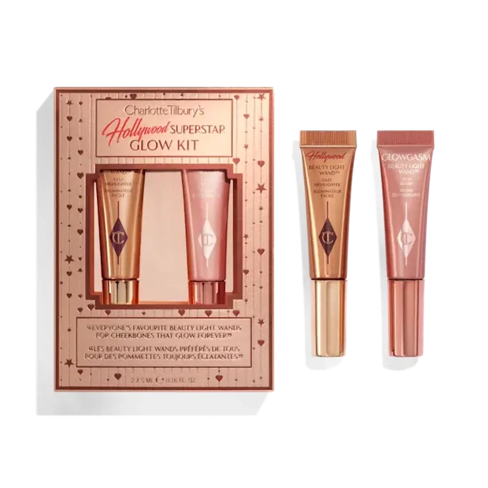 CHARLOTTE TILBURY Набор хайлайтер-румяна для макияжа Hollywood Superstar Glow Kit