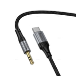 Аудио кабель AUX для Type-C Hoco UPA33B (black)