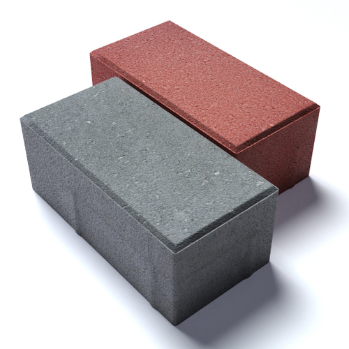 Брусчатка Кирпичик 6 (серая), вибропрессование (МДМ)