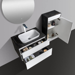 Тумба с раковиной Black&White Universe 80 см U907.800-1 white matt / lauren gold