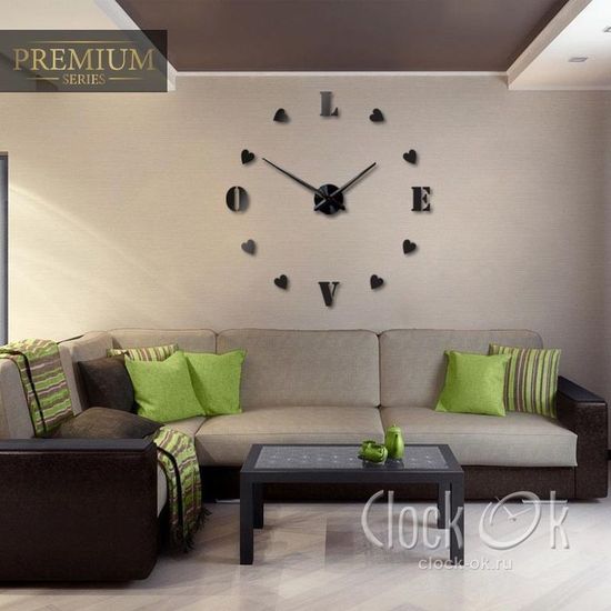 Настенные 3D часы Sweet Love