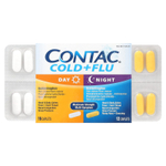 Contac, средство от простуды и гриппа, для дня и ночи, 28 капсул