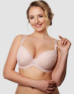 Кружевной пуш-ап бюстгальтер на каркасах с трехразрезной чашкой (Размер: 80B) (Цвет: черный)