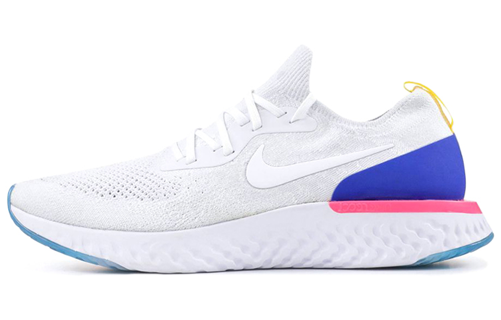 Nike Epic React Flyknit White Racer Blue Pink Blast