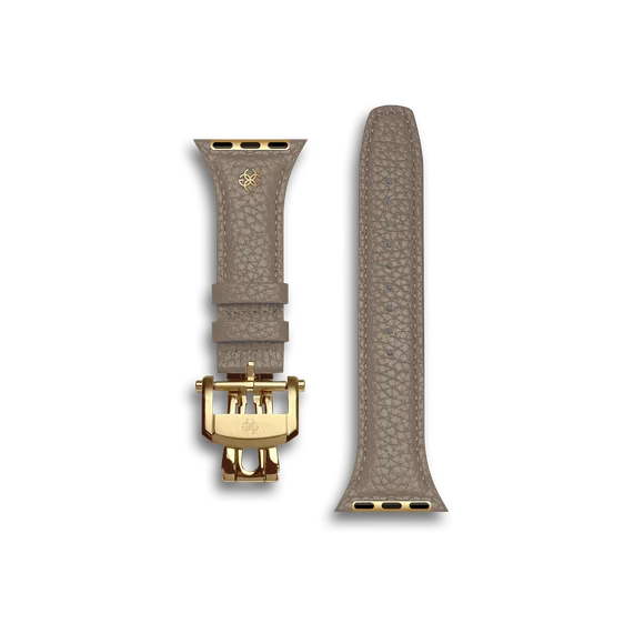 Ремешок для Apple Watch - Зернистая кожа - Бежевый