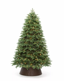 Искусственная елка Парижанка 240 см., 600 теплых белых LED ламп, Литая хвоя+ПВХ, ЕлкиТорг (138240)