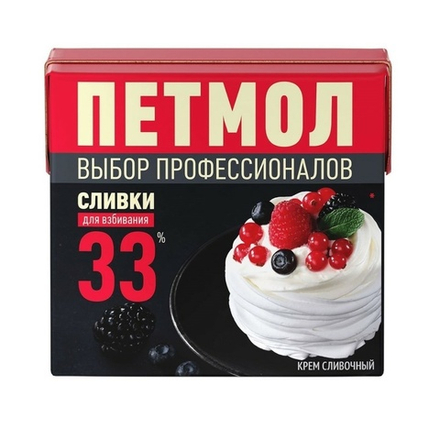 Сливки Петмол 33% 500г
