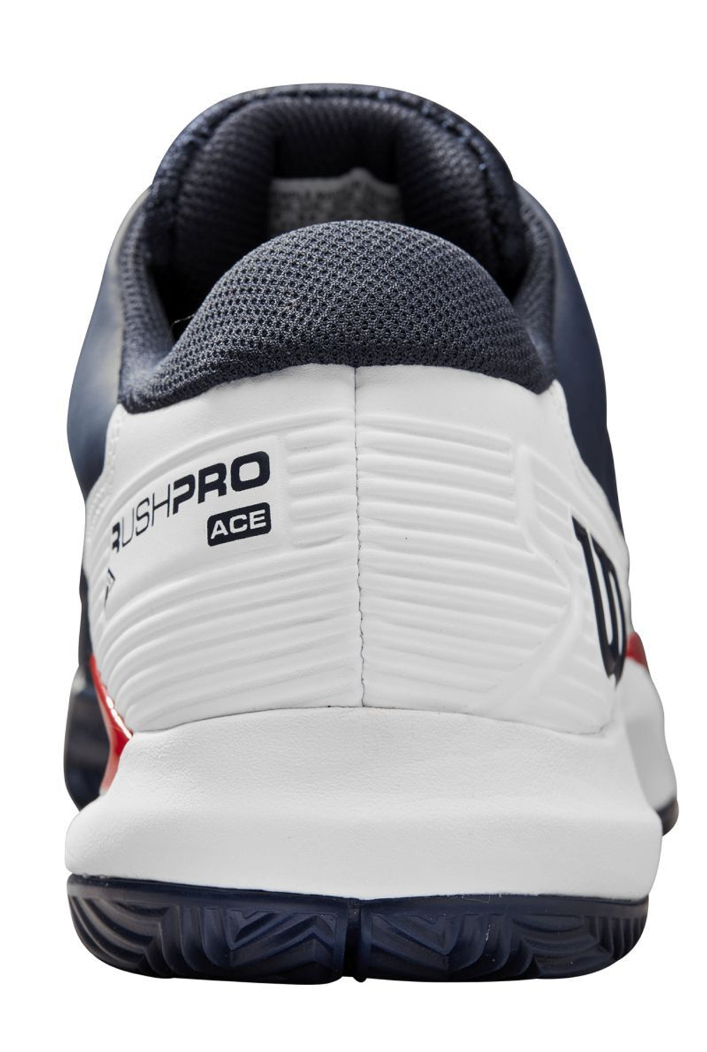 Мужские кроссовки теннисные Wilson Rush Pro Ace Clay - navy blazer/white/wilson red